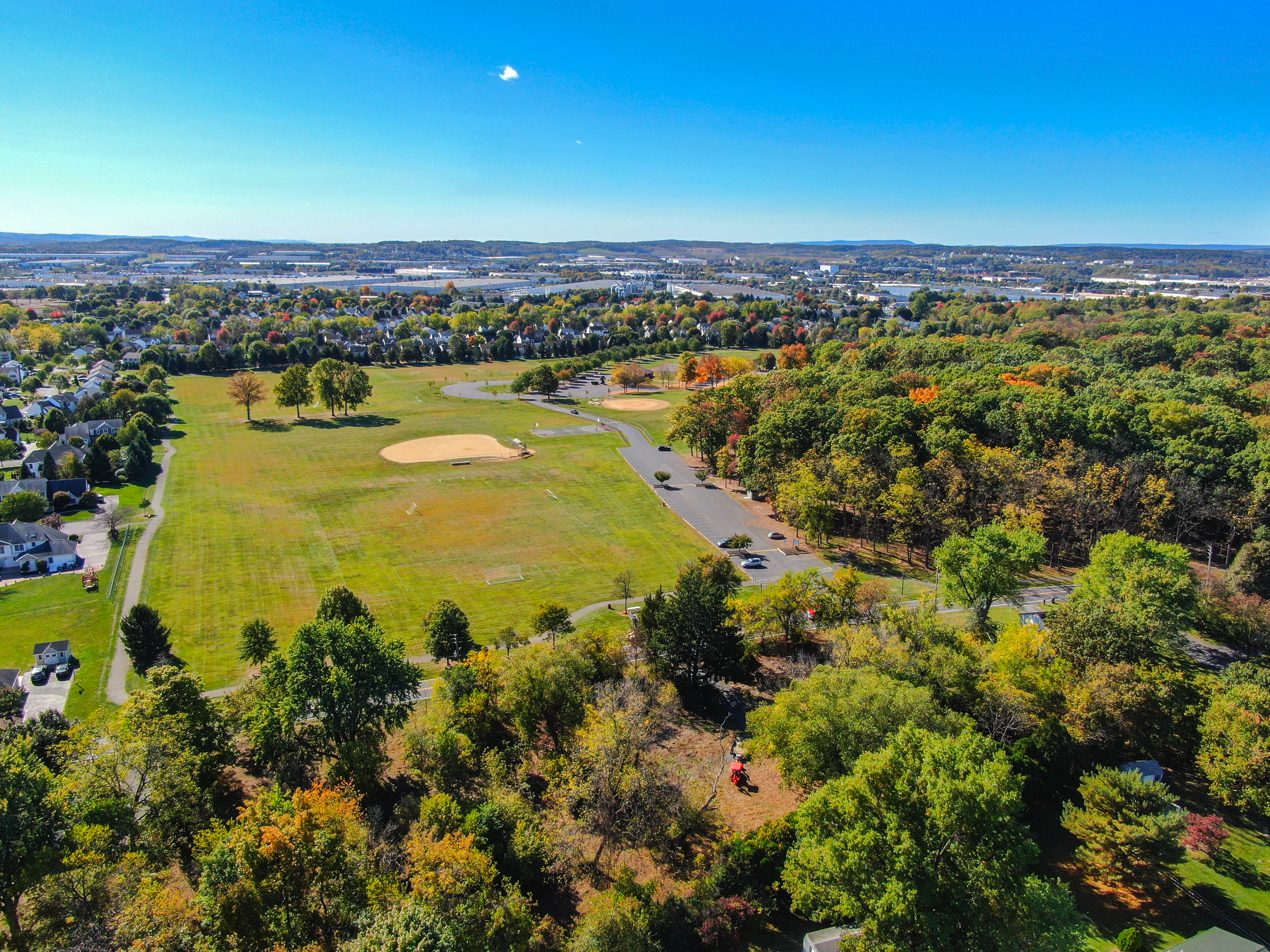 Aerial view of Lehigh Valley